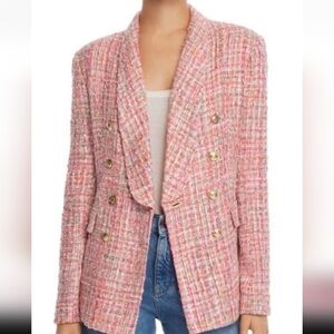 Aqua tweed blazer Bloomingdale's exclusive